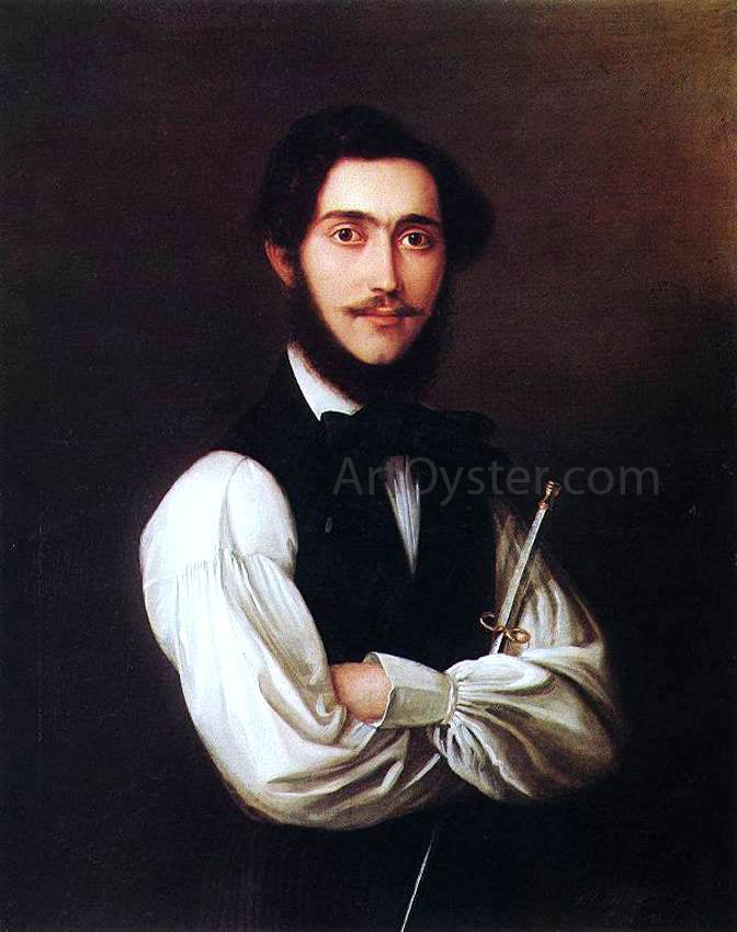 Jakab Marastoni Portrait of Ferenc Friedrich - Canvas Print