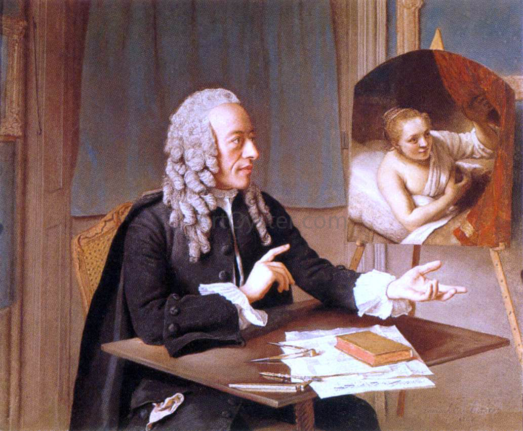 Jean-Etienne Liotard Portrait of Francois Tronchin - Canvas Print