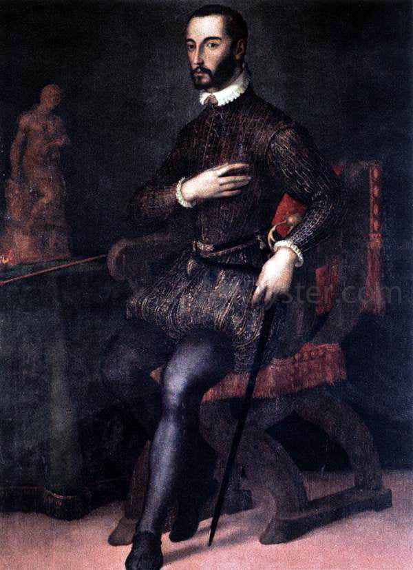 Maso Da San Friano Portrait of Francesco I de' Medici - Canvas Print