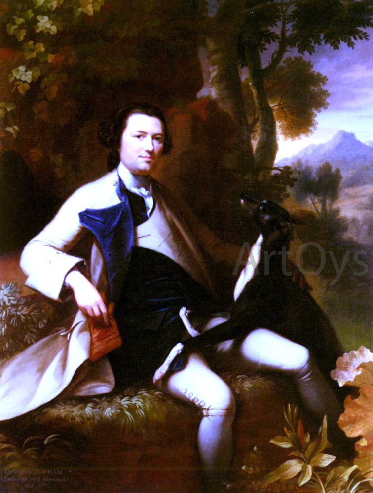 Mason Chamberlin Portrait Of Francis Popham - Canvas Print