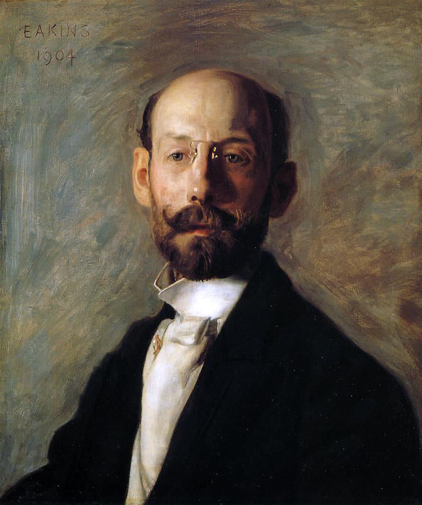 Thomas Eakins Portrait of Frank B. A. Linton - Canvas Print