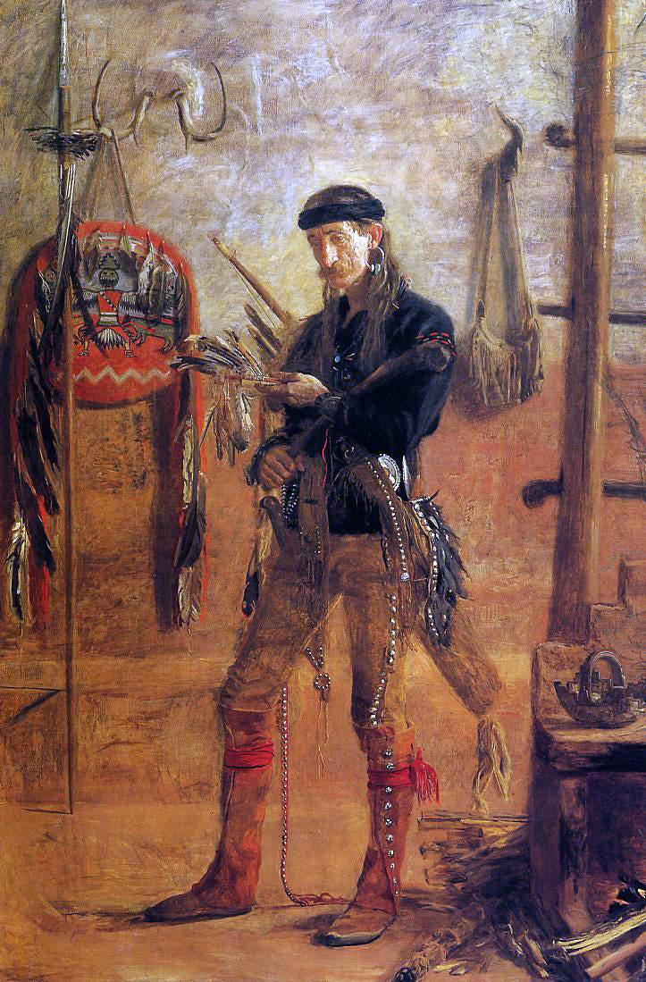Thomas Eakins Portrait of Frank Hamilton Cushing - Canvas Print