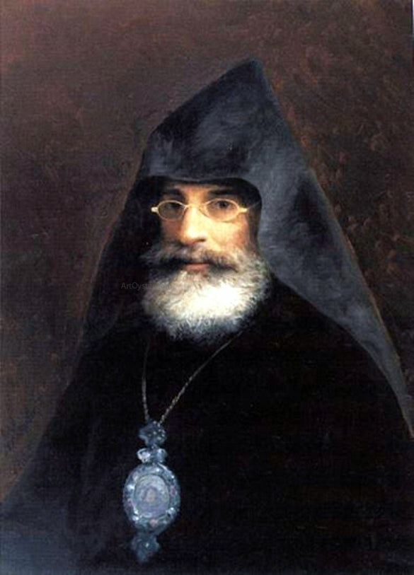 Ivan Constantinovich Aivazovsky Portrait of Gabriel Aivazian, the Artist's Brother - Canvas Print