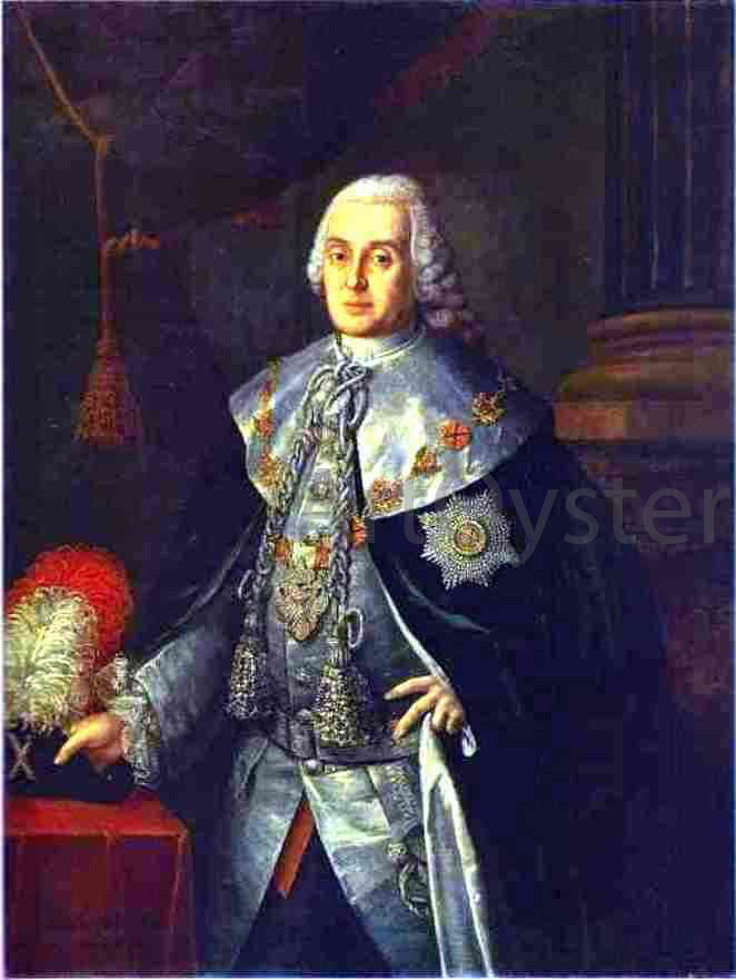 Alexey Petrovich Antropov Portrait of General-in-Chief, Count William W. Fermor - Canvas Print