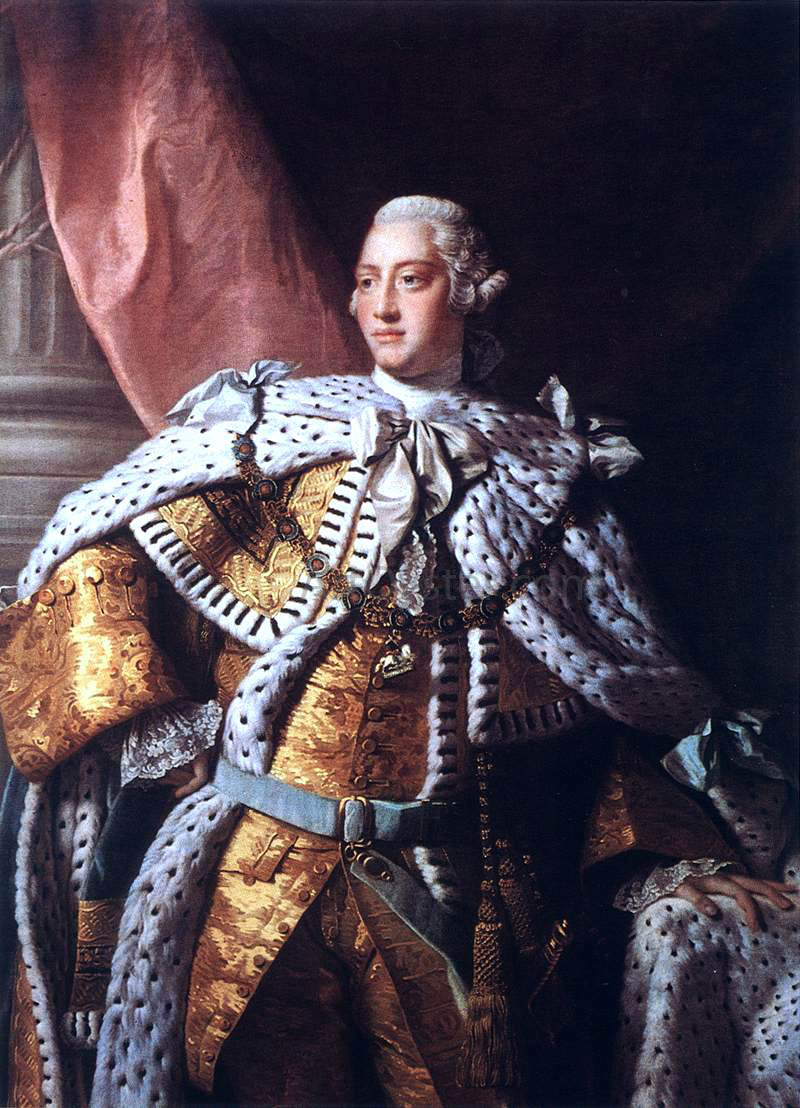 Allan Ramsay Portrait of George III - Canvas Print