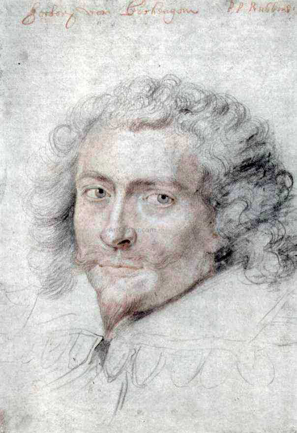 Peter Paul Rubens Portrait of George Vilie - Canvas Print