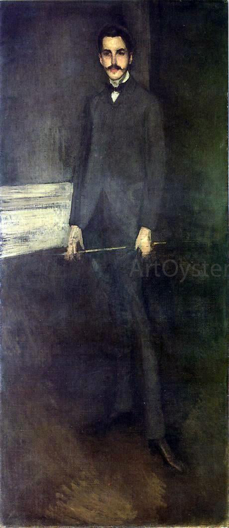 James McNeill Whistler Portrait of George W. Vanderbilt - Canvas Print