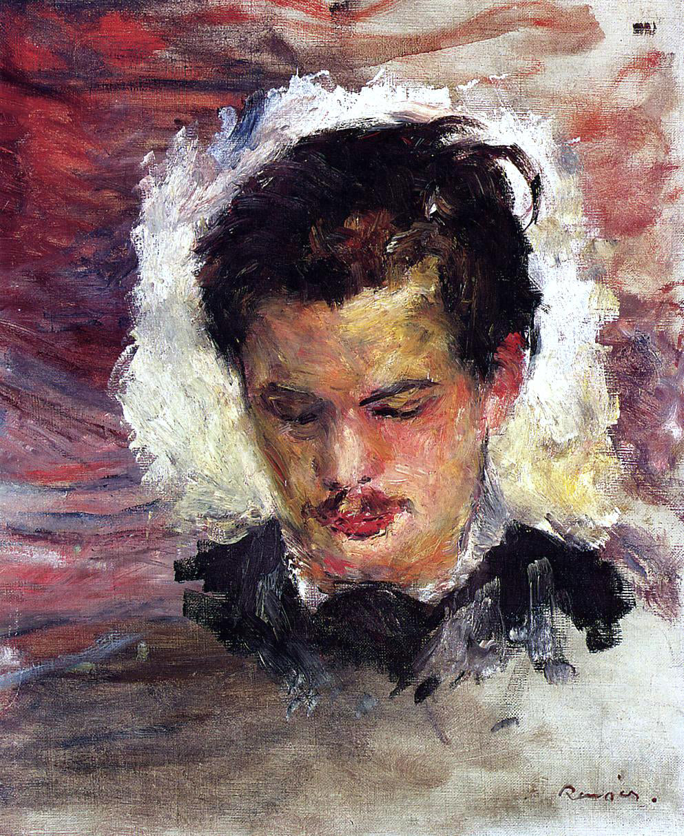 Pierre Auguste Renoir Portrait of Georges Riviere - Canvas Print