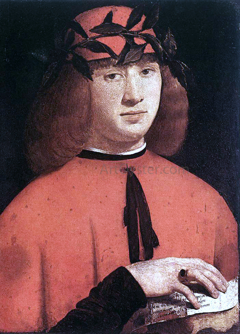 Giovanni Antonio Boltraffio Portrait of Gerolamo Casio - Canvas Print