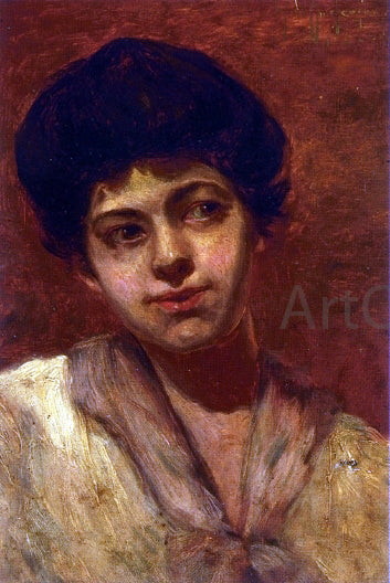 Julian Onderdonk Portrait of Gertrude - Canvas Print