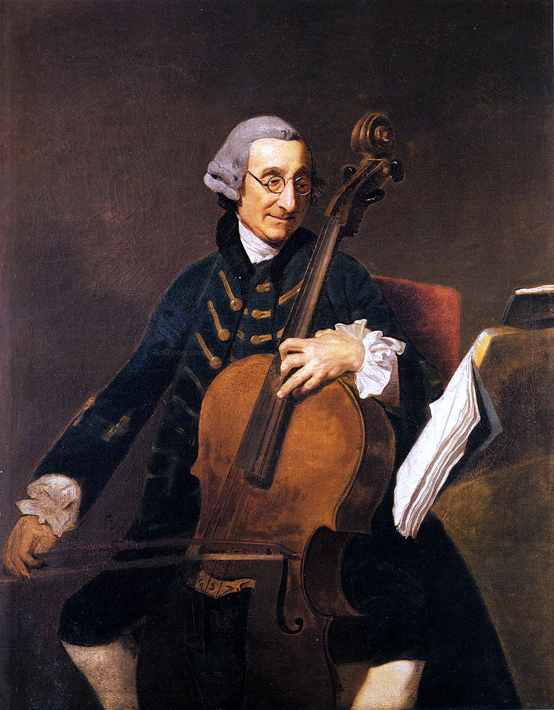 Johann Zoffany Portrait Of Giacomo Cervetto (1680-1783) - Canvas Print