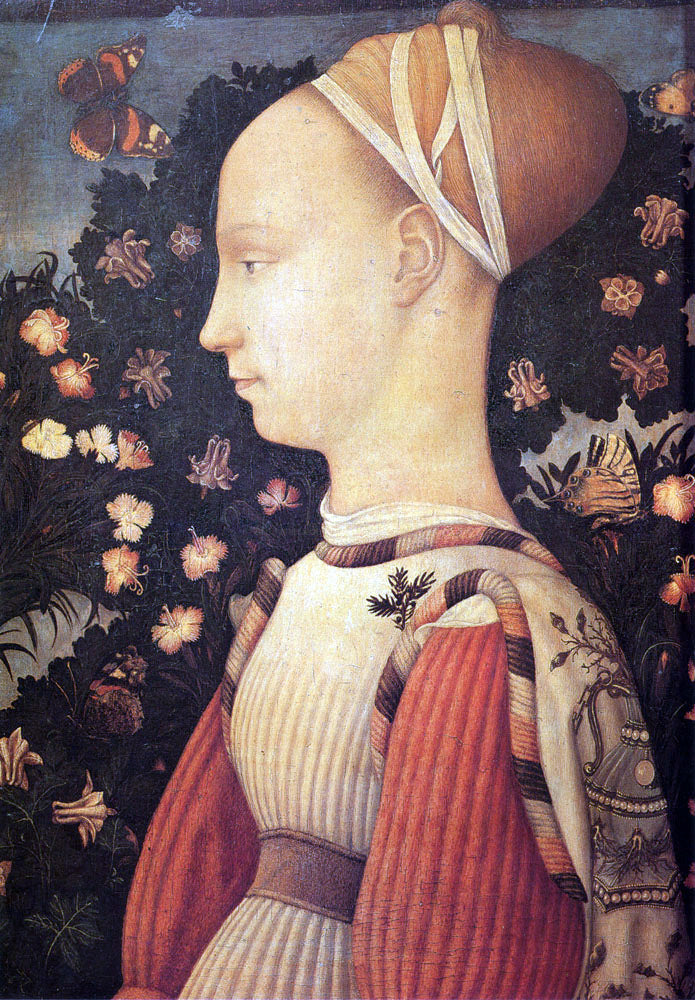 Antonio Pisanello Portrait of Ginervra D'Este - Canvas Print
