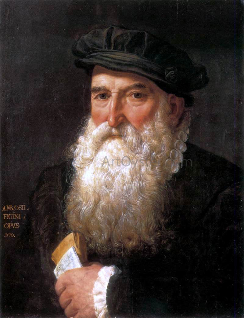 Giovanni Ambrogio Figino Portrait of Giovan Angelo Annoni - Canvas Print
