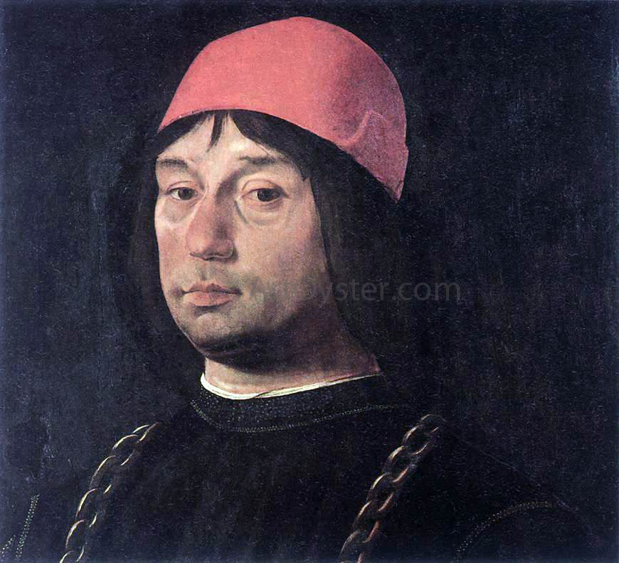 The Elder Lorenzo Costa Portrait of Giovanni Bentivoglio - Canvas Print