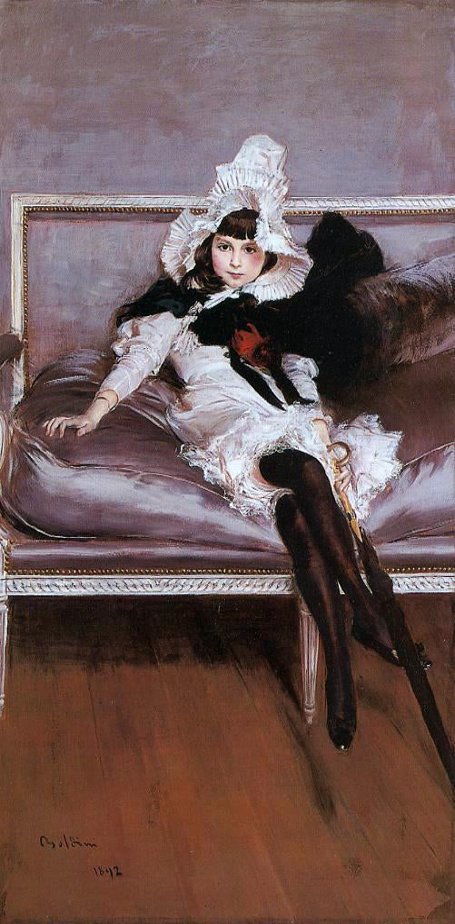 Giovanni Boldini Portrait of Giovinetta Errazuriz - Canvas Print