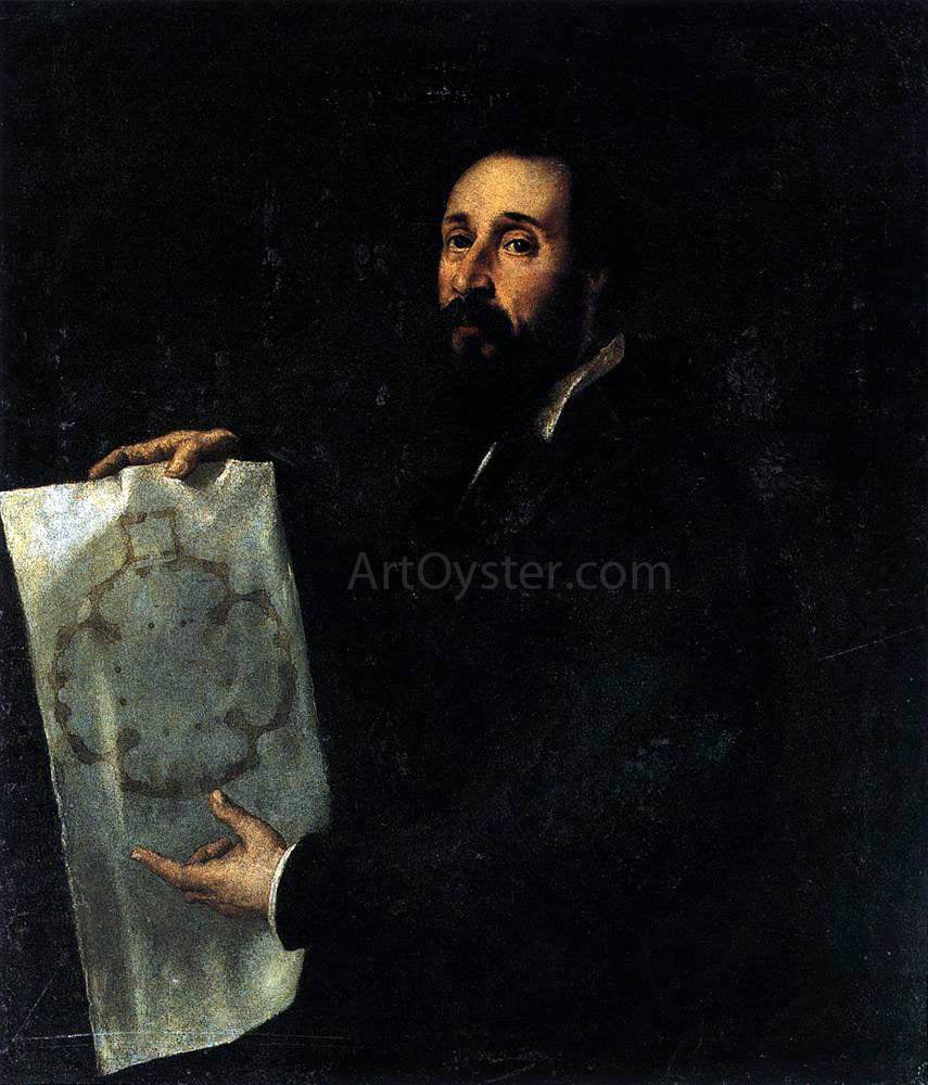 Titian Portrait of Giulio Romano - Canvas Print