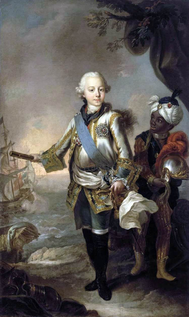 Stefano Torelli Portrait of Grand Duke Pavel Petrovich - Canvas Print