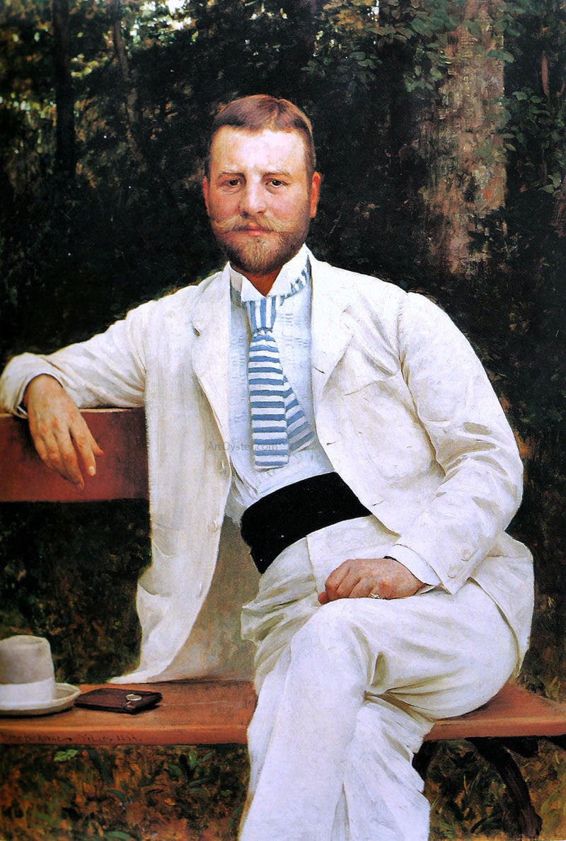 Vlaho Bukovac Portrait of Gustav Pongratz - Canvas Print