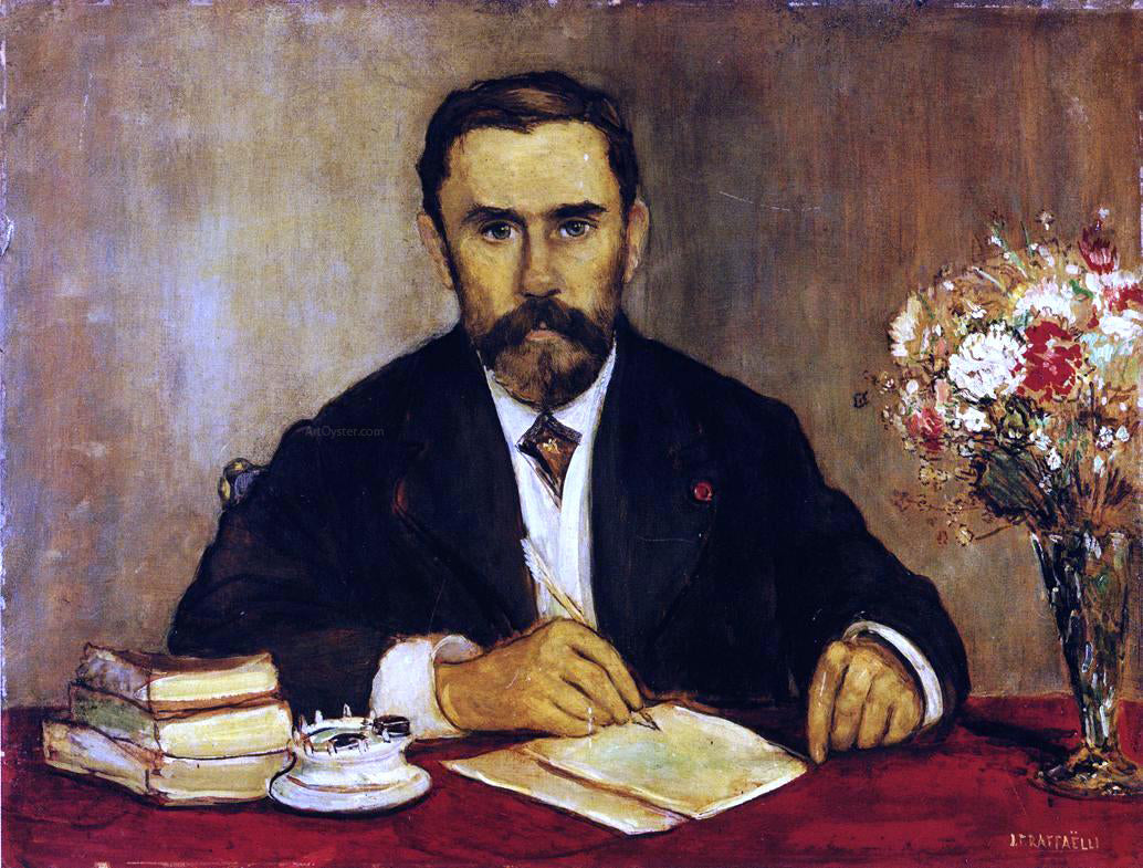 Jean-Francois Raffaelli Portrait of Gustave Gevvroy - Canvas Print