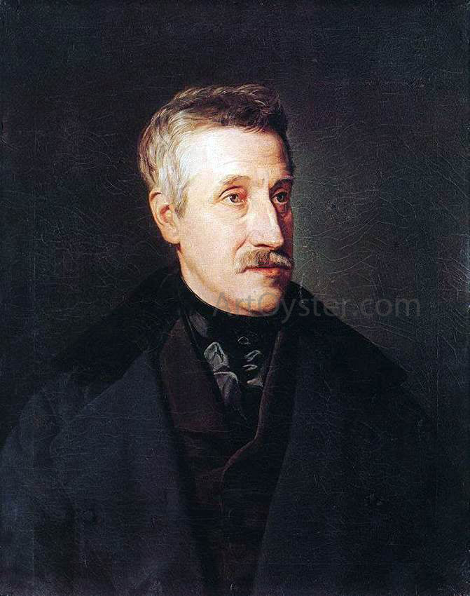 Ferdinand Georg Waldmuller Portrait of Gyorgy Gaal - Canvas Print
