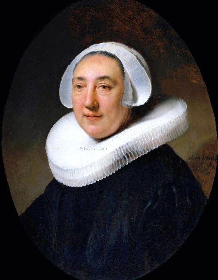 Rembrandt Van Rijn Portrait of Haesje van Cleyburgh - Canvas Print