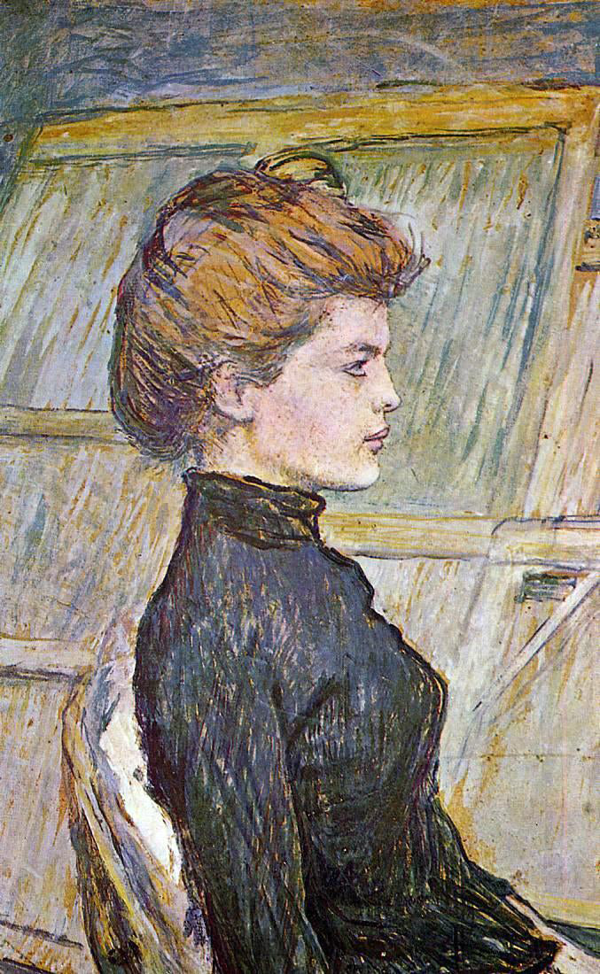 Henri De Toulouse-Lautrec Portrait of Helen (detail) - Canvas Print