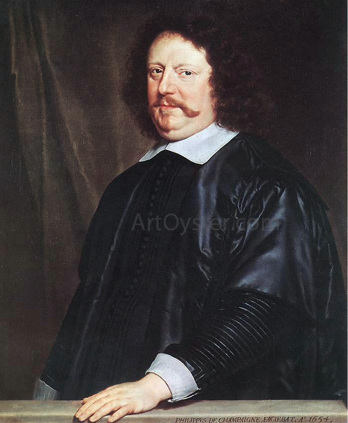 Philippe De Champaigne Portrait of Henri Groulart - Canvas Print