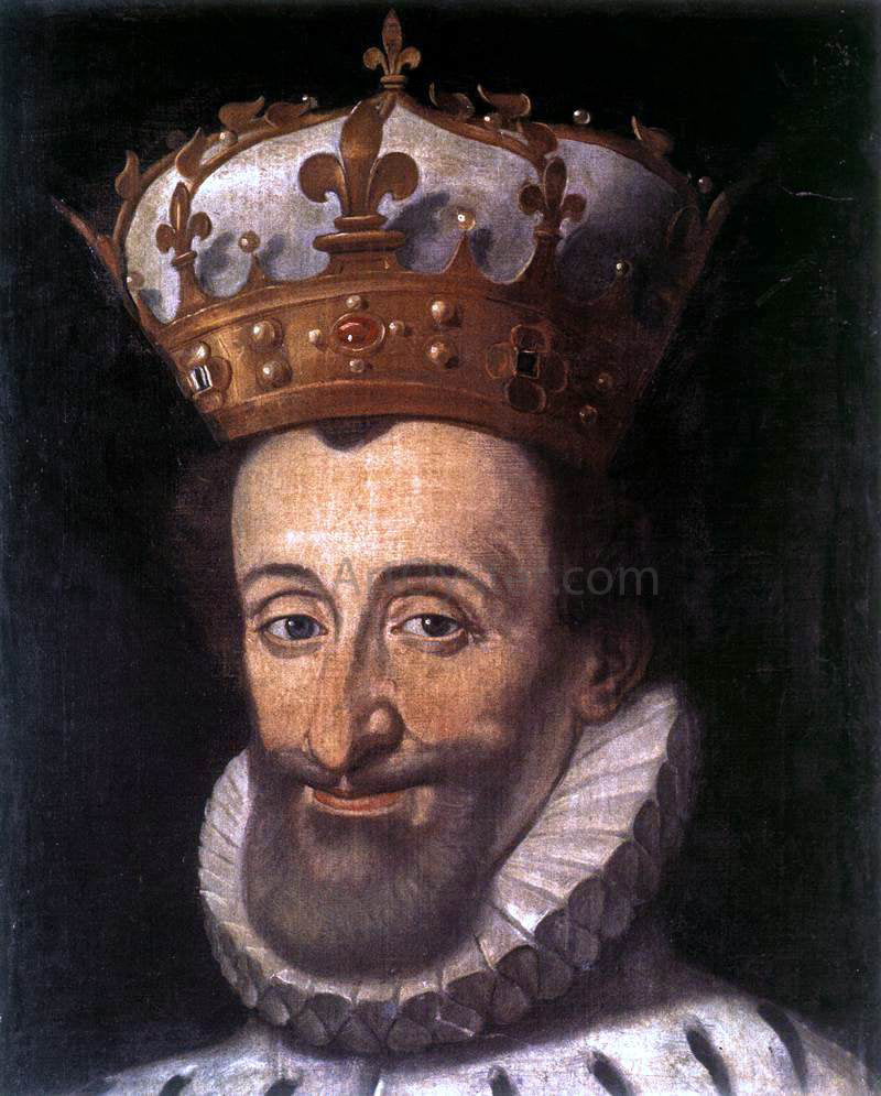 Santi Di Tito Portrait of Henry IV of France - Canvas Print
