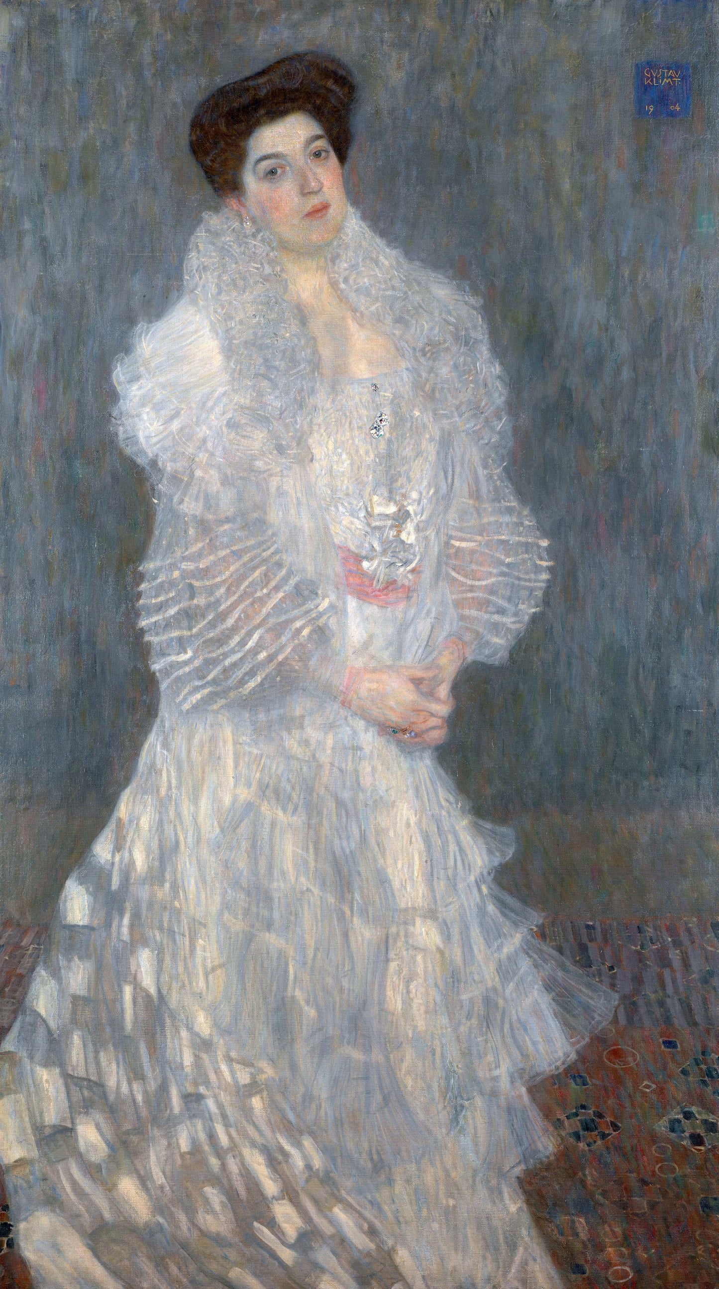 Gustav Klimt Portrait of Hermine Gallia - Canvas Print