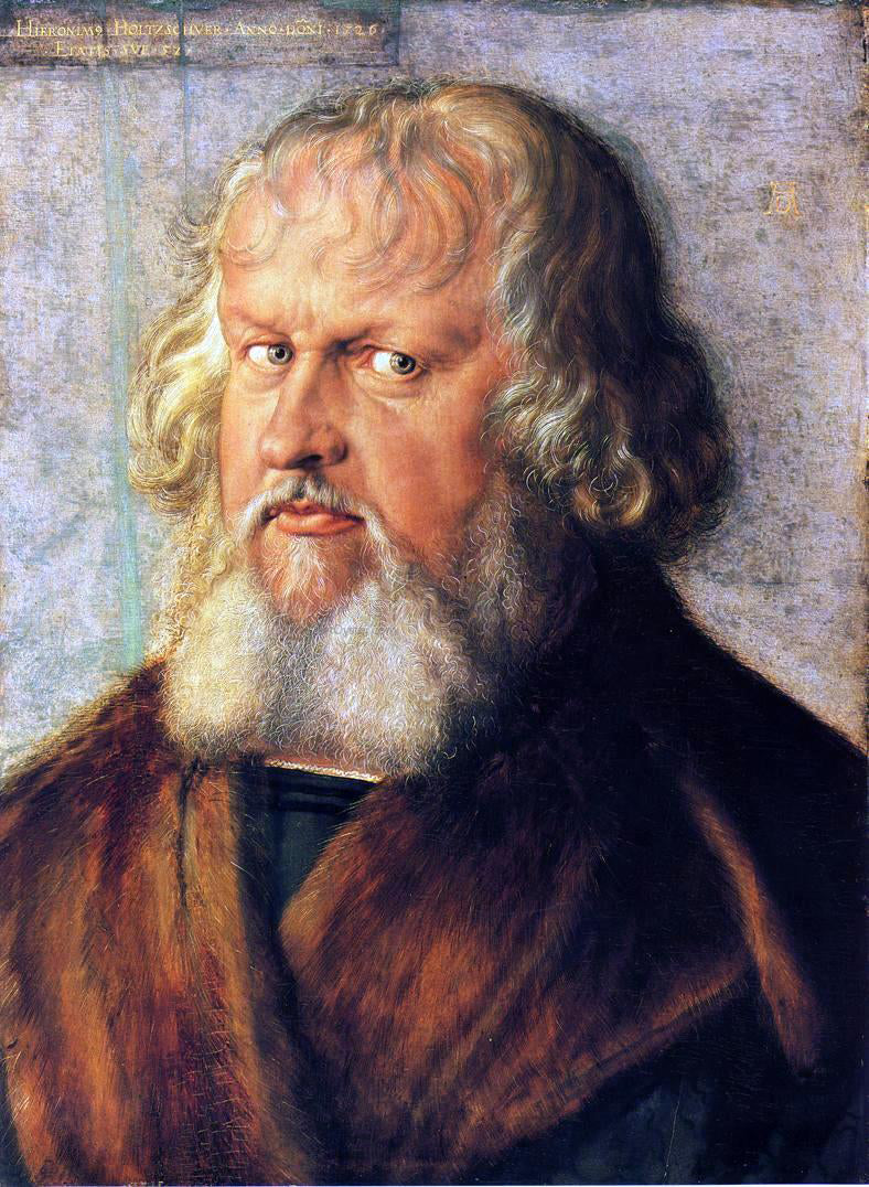 Albrecht Durer Portrait of Hieronymus Holzschuher - Canvas Print