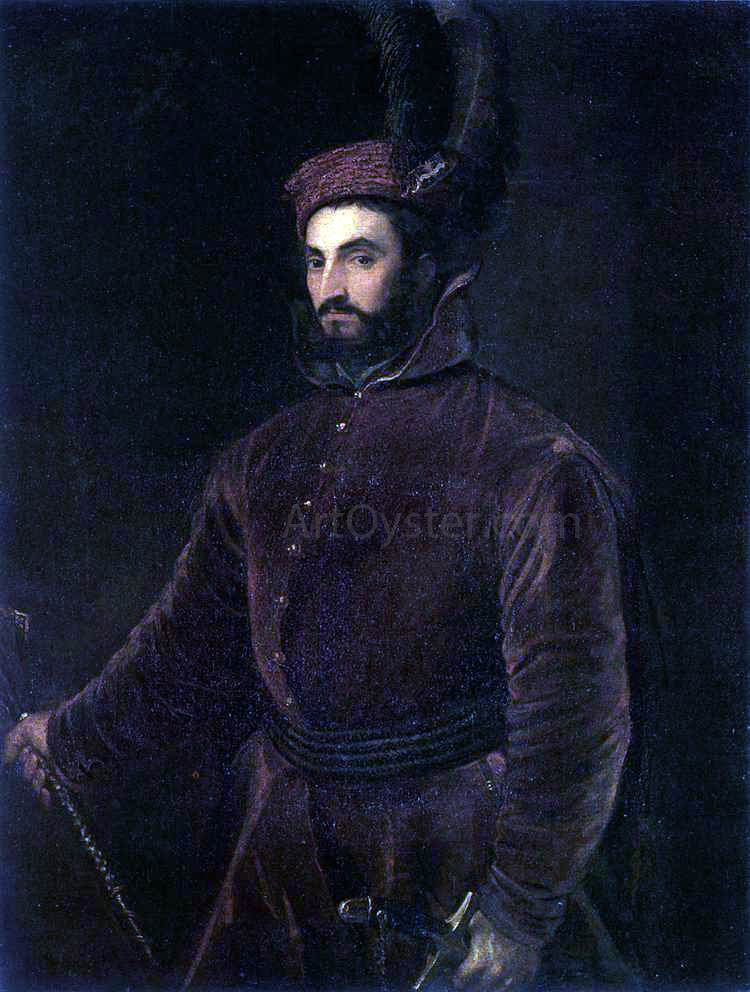 Titian Portrait of Ippolito dei Medici - Canvas Print