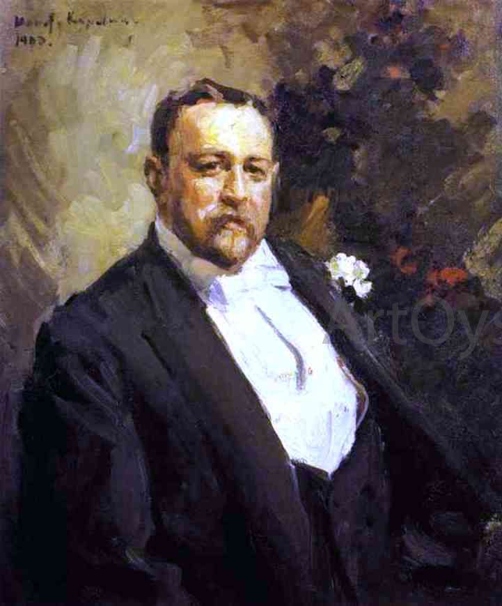 Constantin Alexeevich Korovin Portrait of Ivan Morozov - Canvas Print