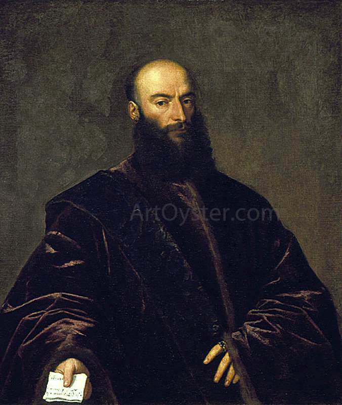 Titian Portrait of Jacopo (Giacomo) Dolfin - Canvas Print