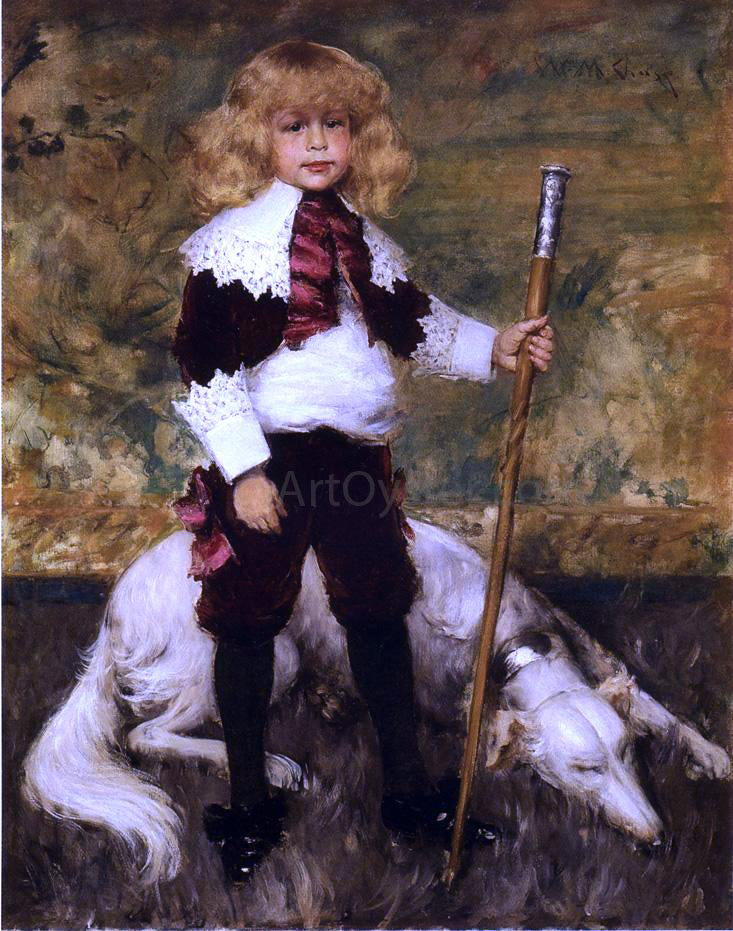 William Merritt Chase Portrait of James Rapelje Howell - Canvas Print