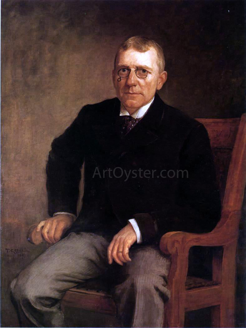 Theodore Clement Steele Portrait of James Whitcomb Riley - Canvas Print