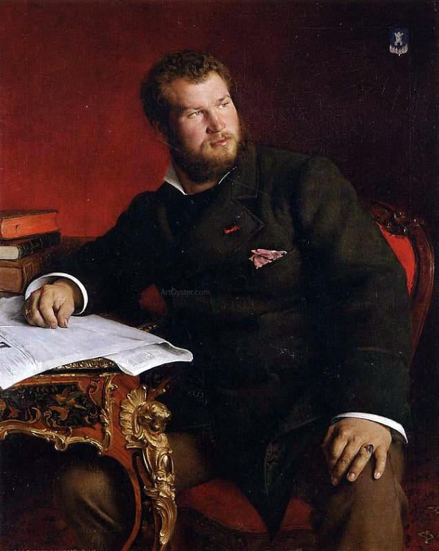 Pascal Adolphe Jean Dagnan-Bouveret Portrait of Jean Dagnan-Bouveret - Canvas Print