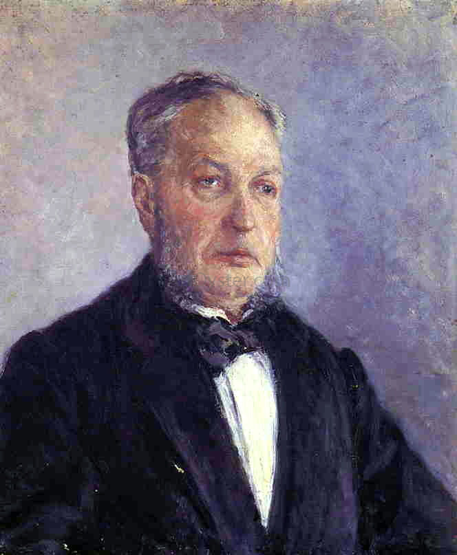 Gustave Caillebotte Portrait of Jean Daurelle - Canvas Print