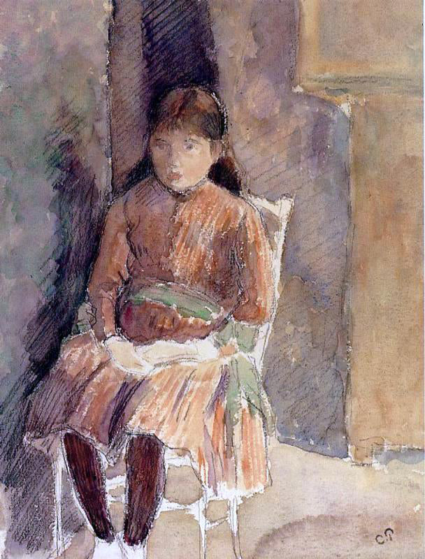 Camille Pissarro Portrait of Jeanne, the Artist's Daughter - Canvas Print
