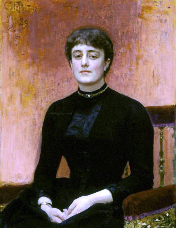 Ilia Efimovich Repin Portrait of Jelizaveta Zvantseva - Canvas Print