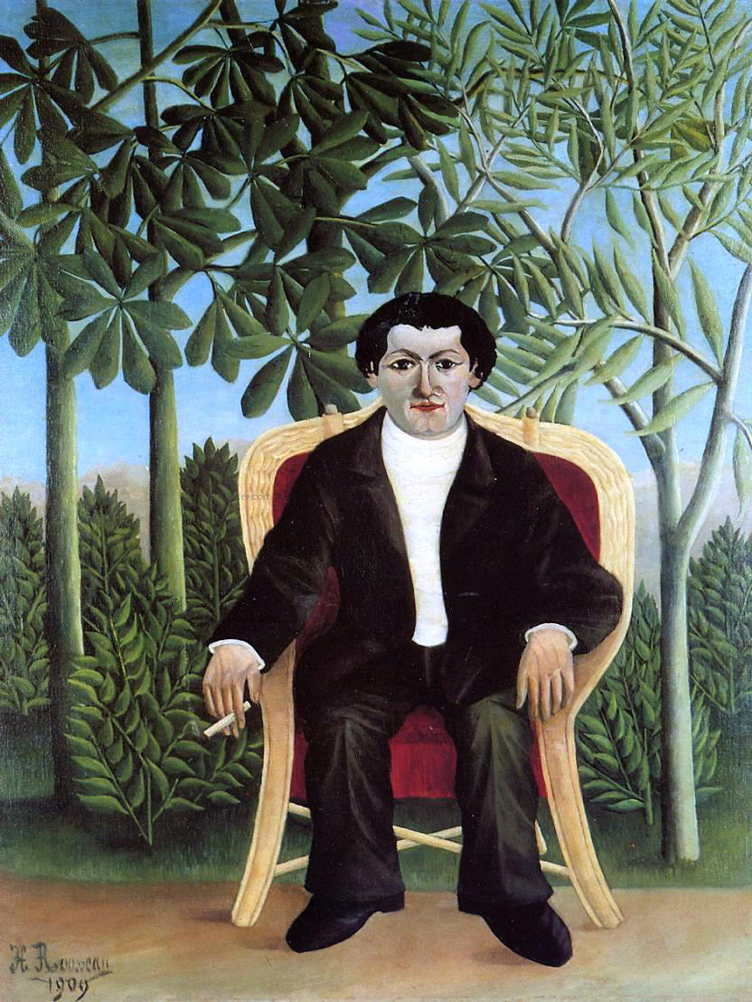 Henri Rousseau Portrait of Joseph Brummer - Canvas Print