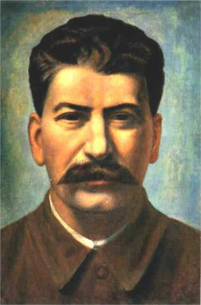 Pavel Filonov Portrait of Joseph Stalin Iosif Vissarionovich Dzhugashvili - Canvas Print