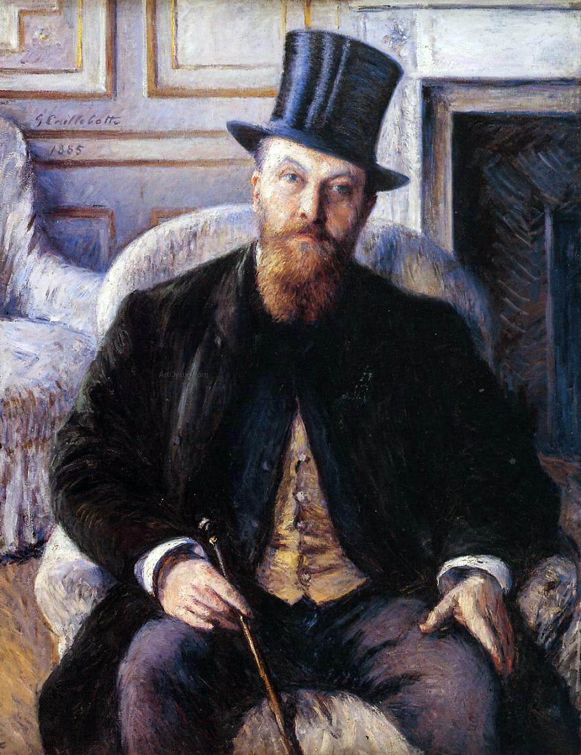 Gustave Caillebotte Portrait of Jules Dubois - Canvas Print