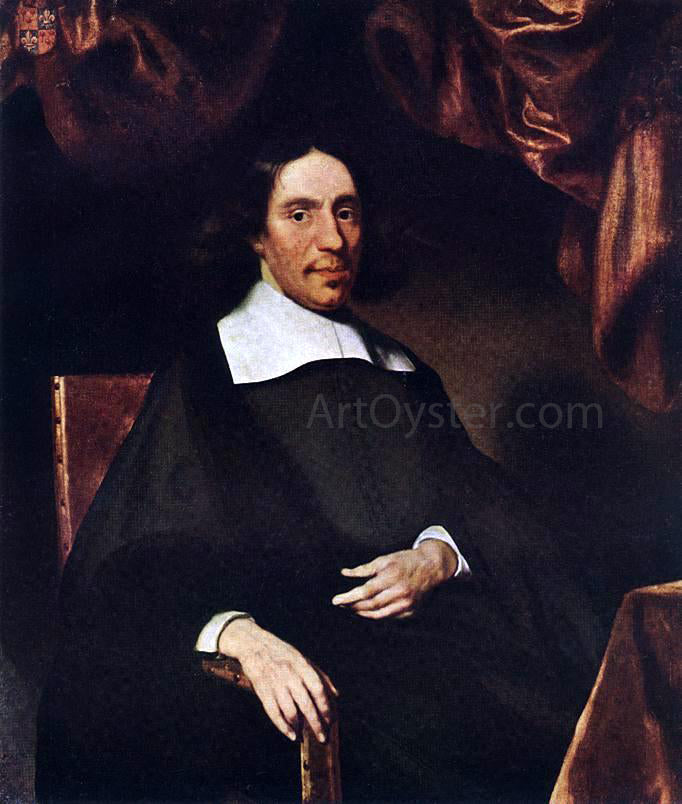 Nicolaes Maes Portrait of Justus Criex - Canvas Print