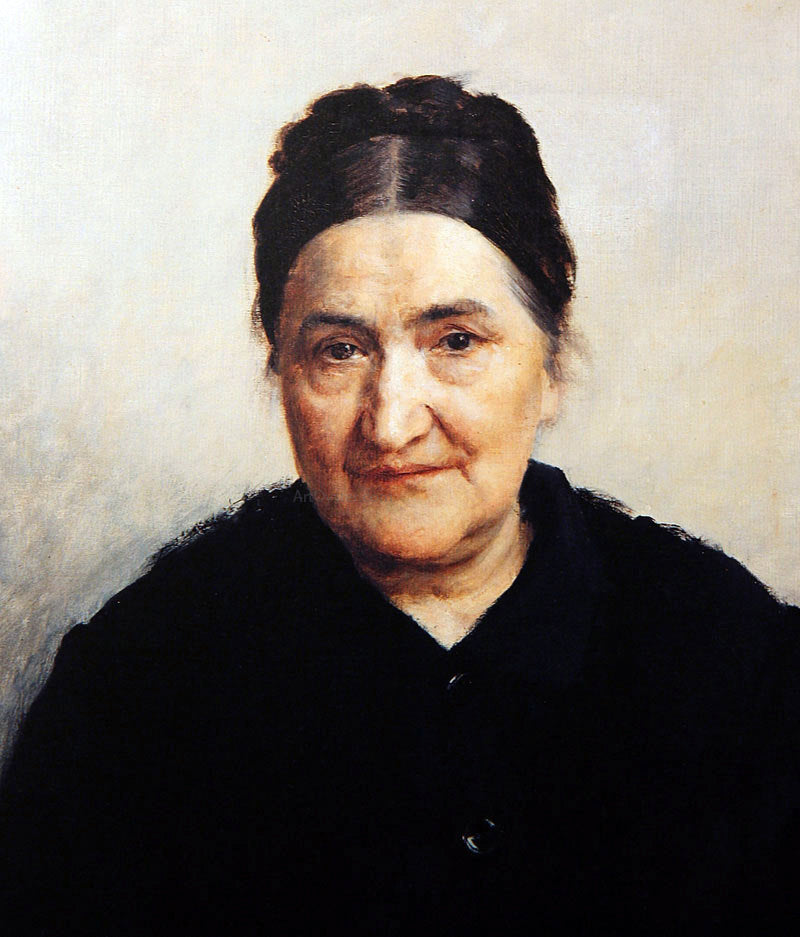 Vlaho Bukovac Portrait of Katarina Bibica - Canvas Print
