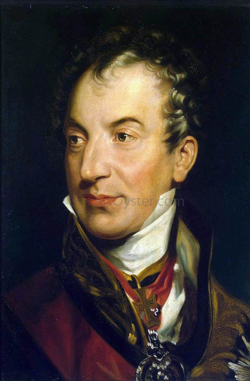 Sir Thomas Lawrence Portrait of Klemens Wenzel von Metternich - Canvas Print