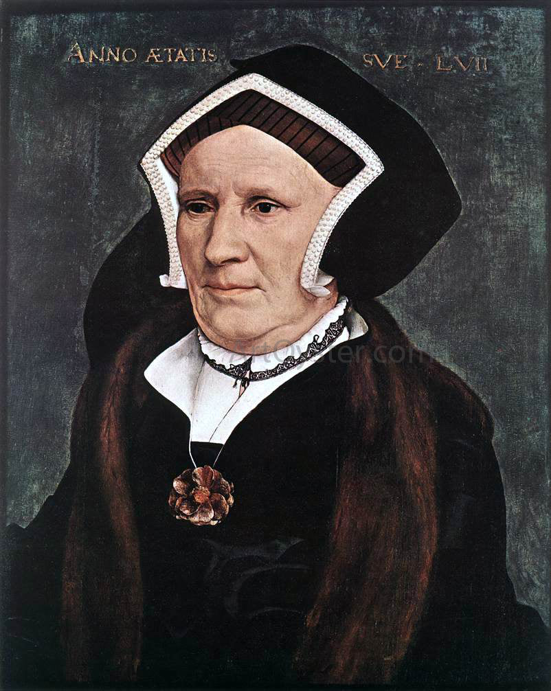 The Younger Hans Holbein Portrait of Lady Margaret Butts - Canvas Print