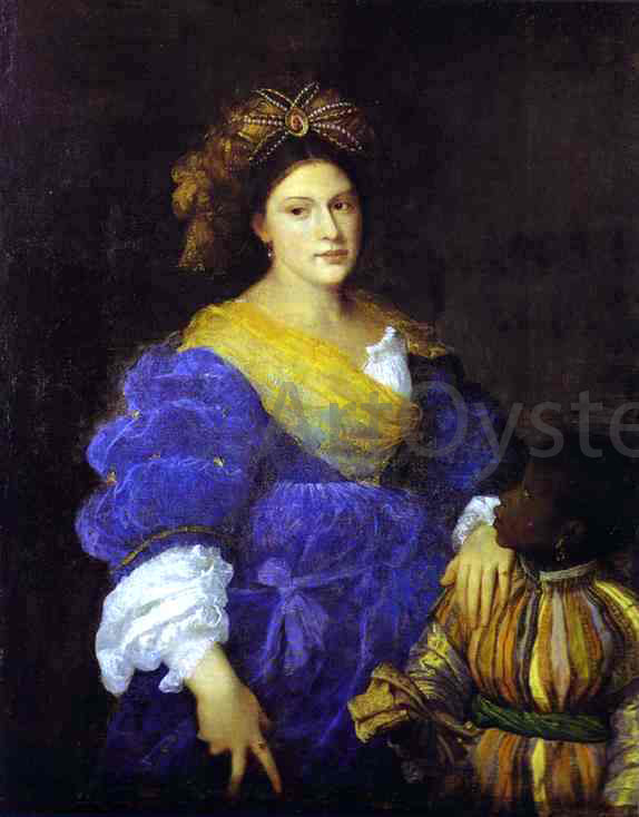 Titian Portrait of Laura de Dianti - Canvas Print