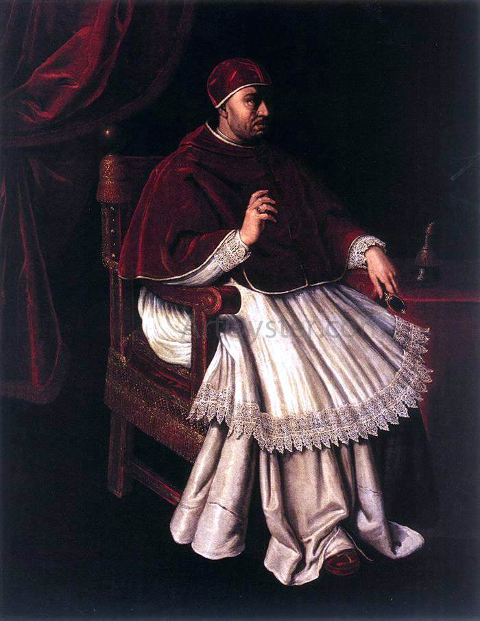 Valore Casini Portrait of Leo X - Canvas Print