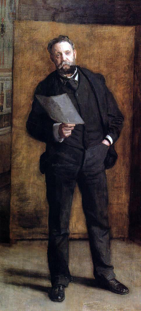 Thomas Eakins Portrait of Leslie W. Miller - Canvas Print