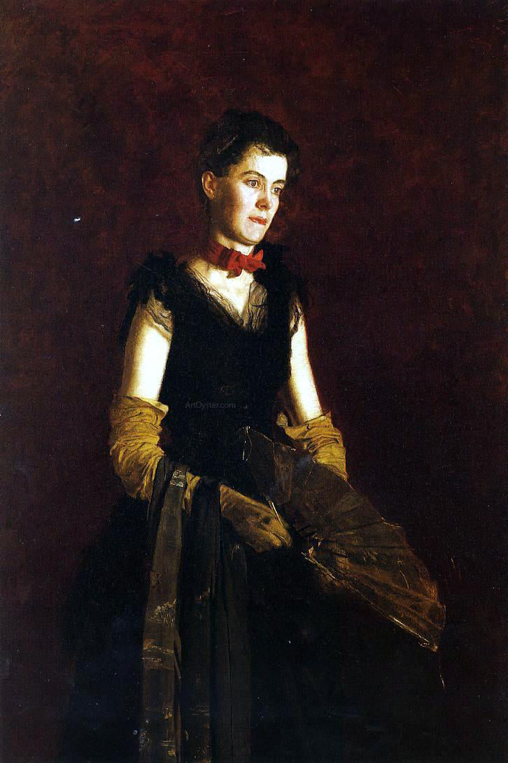 Thomas Eakins Portrait of Letitia Wilson Jordan - Canvas Print